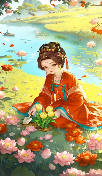 花开朵朵(古风经营手游)截图