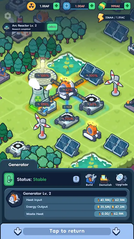 反应堆 2：能源大亨大量货币(能源大亨游戏)截图