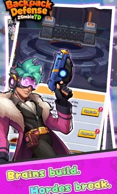 背包防线：丧尸塔防2026下载截图