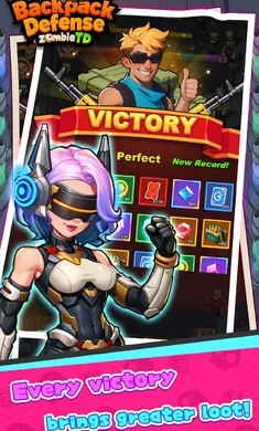 背包防线：丧尸塔防2026下载截图
