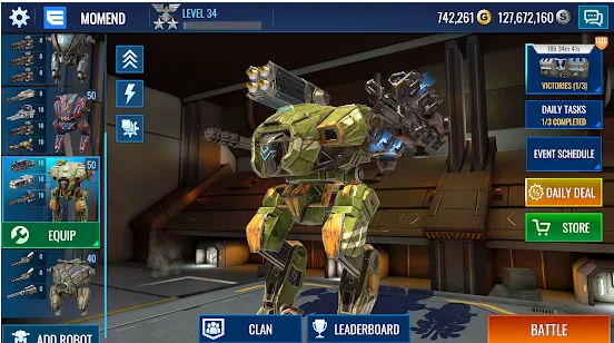 机甲战争破解版无限钻石无限金币截图