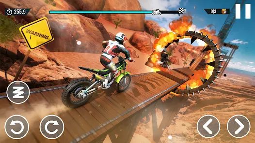 交通特技：越野摩托车赛大量金币(越野摩托特技游戏)截图